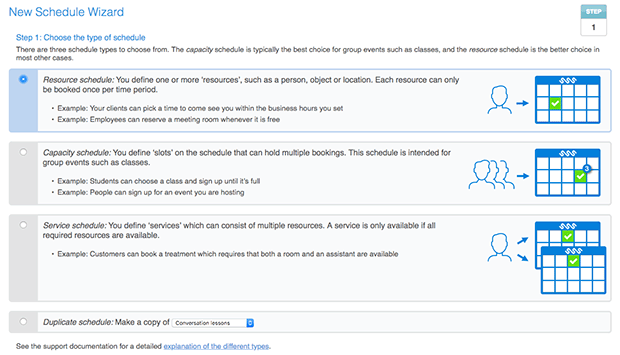 Create your own salon booking calendar