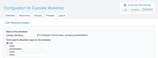Cupcake schedule resources