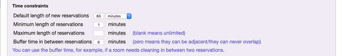 Default length on Resource schedules