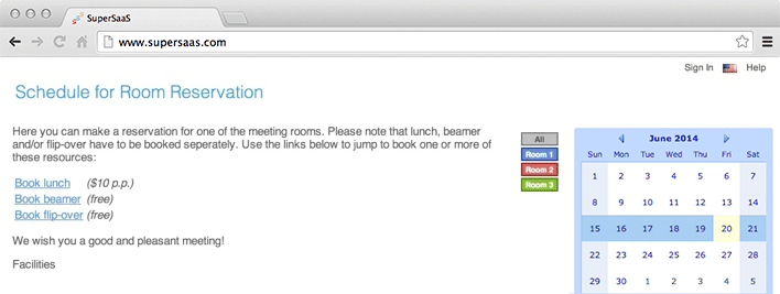Use links to navigate between multiple schedules