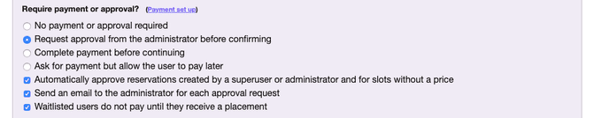 Payment and approval