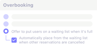 Schematic image with example of flexible scheduling