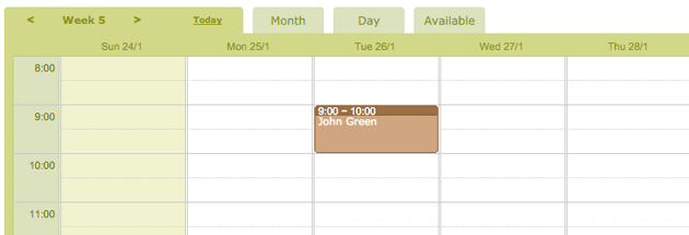 Schedule with appointment