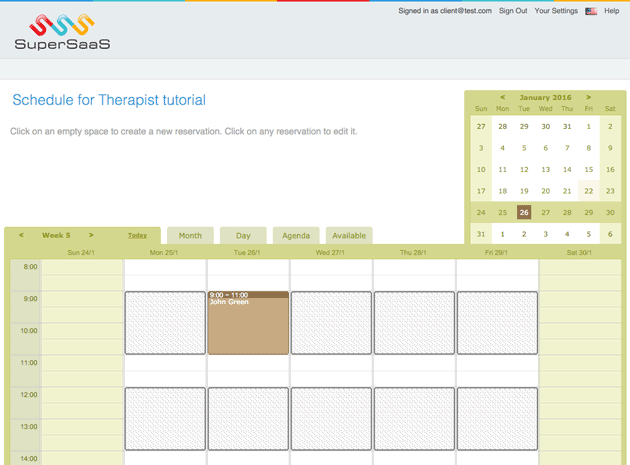 Testing the schedule